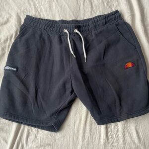 Ellesse XL Navy & White Shorts Rainbow Patch